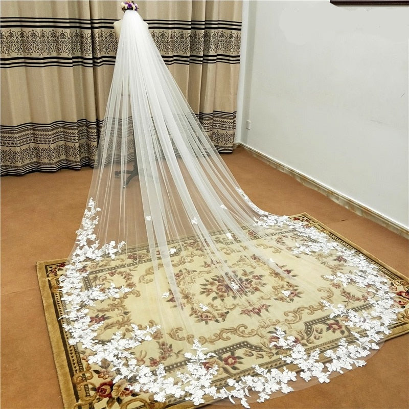 One Layer Wedding Veil
