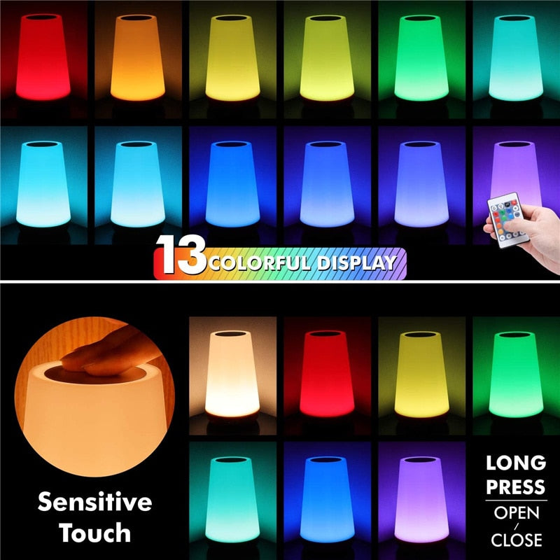 Remote Control Touch Dimmable Lamp