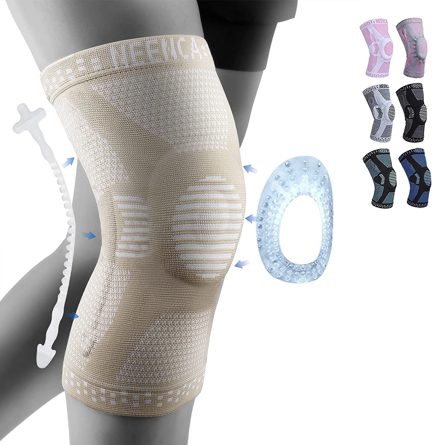Copper Knee Support with Patella Gel Pad