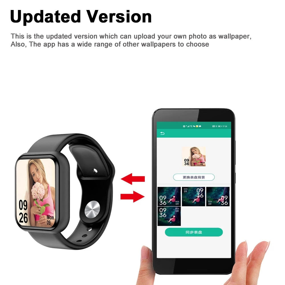 Bluetooth Fitness Tracker Sports Watch