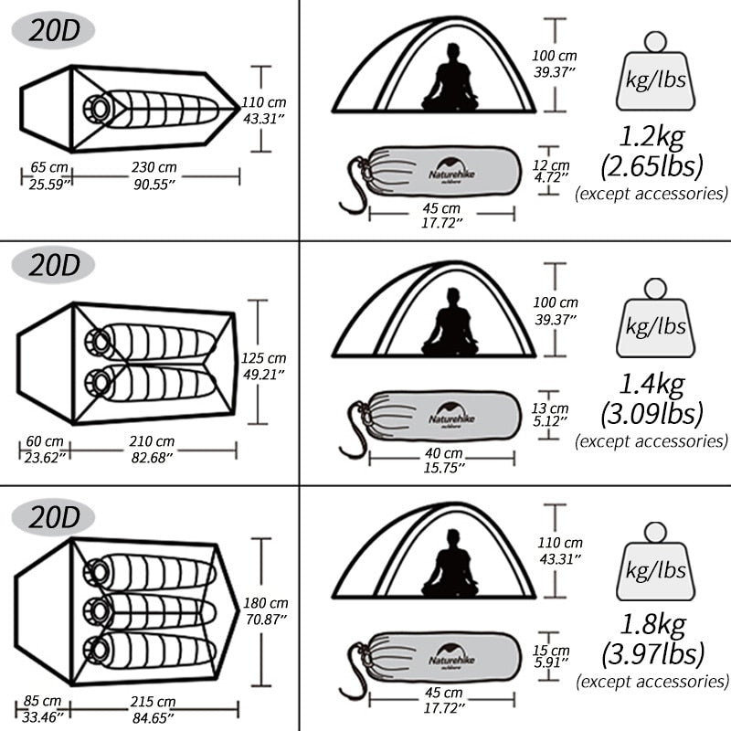Waterproof Outdoor Hiking Travel Ten