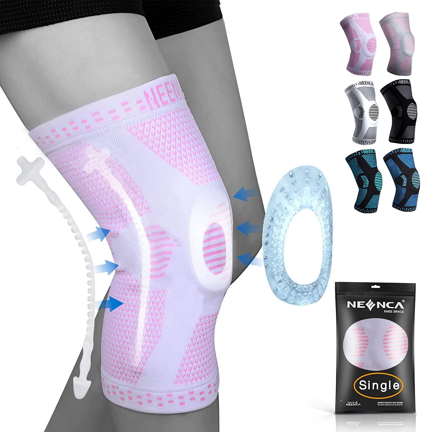 Copper Knee Support with Patella Gel Pad
